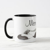 Oxford Stach Shoe Dance Teacher Personalisiert Tap Tasse (Links)