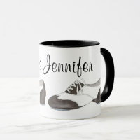 Oxford Stach Shoe Dance Teacher Personalisiert Tap