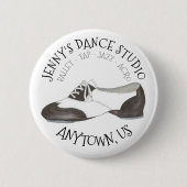 Oxford Stich Shoe Custom Dance Studio Tapper Button (Vorderseite)