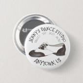 Oxford Stich Shoe Custom Dance Studio Tapper Button (Vorne & Hinten)