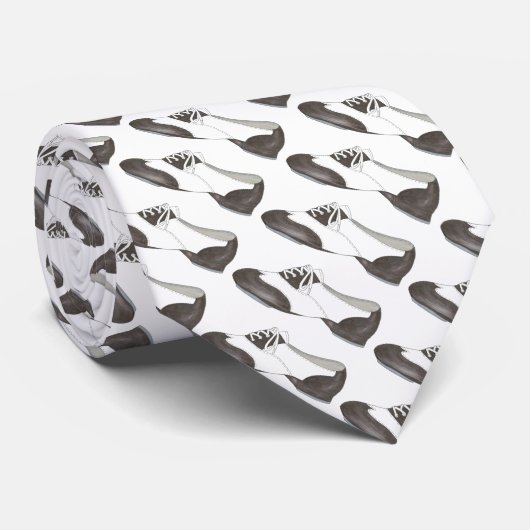 Oxford Stich Shoe Dance Teacher Gift Tapdance Clas Krawatte (Gerollt)