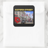 Oxford Street Aufkleber in Schwarz (Tasche)