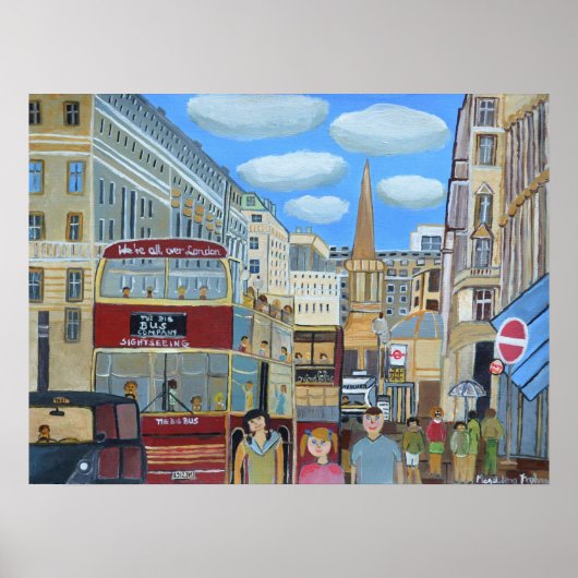 Oxford Street London Poster (Vorne)