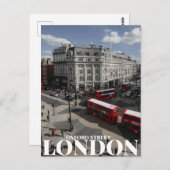 Oxford Street, London Postkarte (Vorne/Hinten)