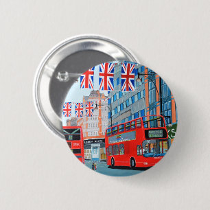 Oxford Street - Queens-Diamant-Jubiläum Button