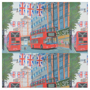 Oxford Street – Queens-Diamantjubiläumsstoff Stoff