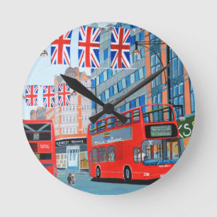 Oxford Street- Queen's Diamond Jubilee Runde Wanduhr