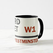 Oxford Street Schild Tasse (VorderseiteRechts)