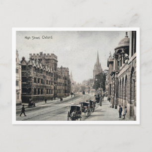 Oxford UK England High St 1900er Jahre Vintage Postkarte