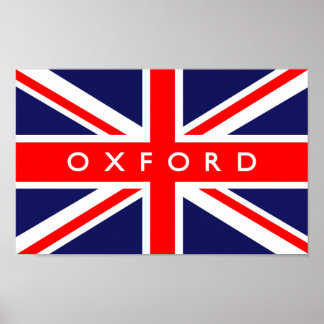Oxford UK Flag Poster
