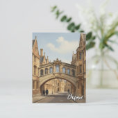 Oxford University Bridge of Sighs England Travel Postkarte (Stehend Vorderseite)