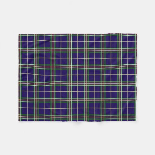 Oxford University Dart Tartan Fleecedecke (Vorderseite (Horizontal))