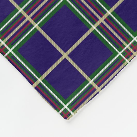 Oxford University Dart Tartan Fleecedecke (Ecke)