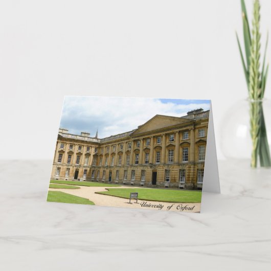Oxford University greeting catd Karte (Vorderseite)