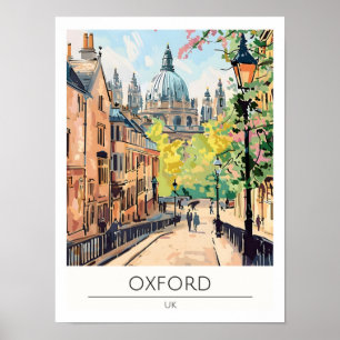 Oxford Vereinigtes Königreich Kunst Illustration R Poster