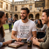 Oxford vs. Aztec Empire Fun Fact Design Tri-Blend Shirt