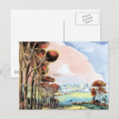 Oxford Während des Westens, Gemälde von Paul Nash Postkarte (Vorne/Hinten)