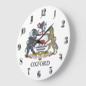 Oxford-Wappen Große Wanduhr (Winkel)