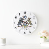 Oxford-Wappen Große Wanduhr (Zuhause)