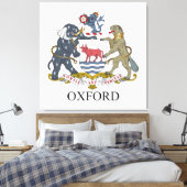 Oxford-Wappen Leinwanddruck (Insitu (Schlafzimmer))
