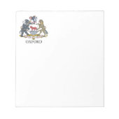 Oxford-Wappen Notizblock (Vorderseite)