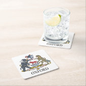 Oxford-Wappen Rechteckiger Pappuntersetzer (Vor Ort)