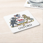 Oxford-Wappen Rechteckiger Pappuntersetzer (angewinkelt)