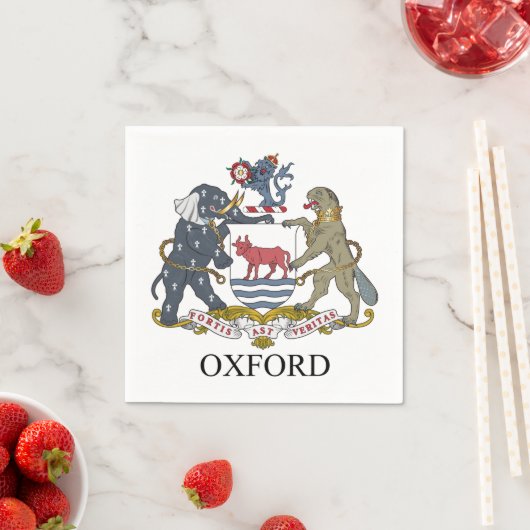 Oxford-Wappen Serviette (Beispiel)