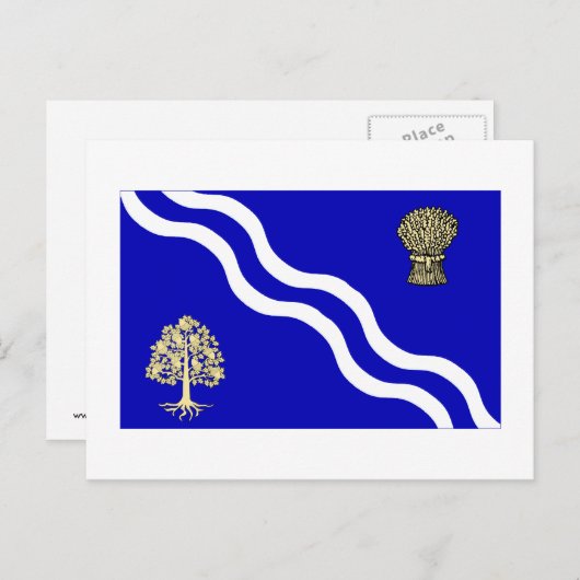 Oxfordshire-Flagge Postkarte (Vorne/Hinten)