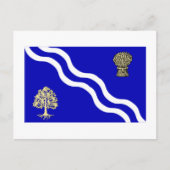 Oxfordshire-Flagge Postkarte (Vorderseite)