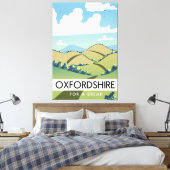 Oxfordshire for a break poster leinwanddruck (Insitu (Schlafzimmer))