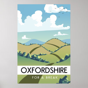 Oxfordshire für einen Kurzurlaub Poster