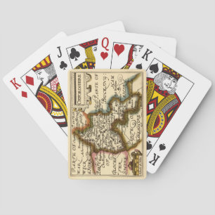 Oxfordshire Landkreis England Alte antike Karte Spielkarten