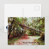 Oxforshire Bridge Path Postkarte (Vorne/Hinten)
