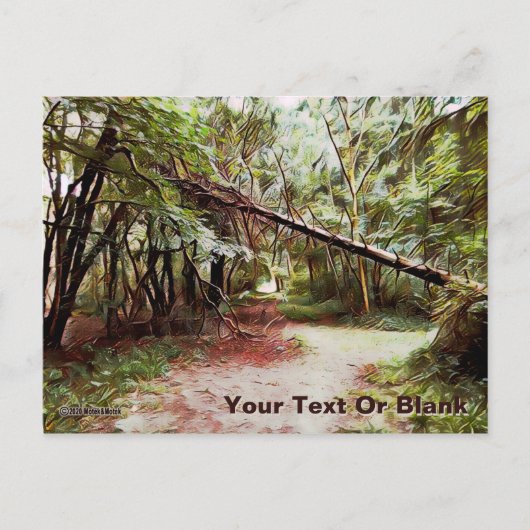 Oxforshire Bridge Path Postkarte (Vorderseite)
