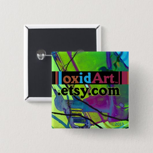oxidArt quadratischer Knopf Button (Vorne & Hinten)