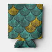 Oxide Metallic: Fischskalen Textur Dosenkühler (Vorderseite)