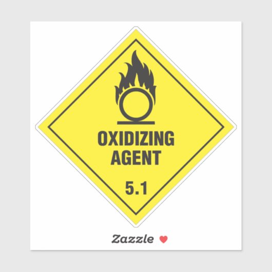 Oxidierender Agent 5.1 Aufkleber (Blatt)