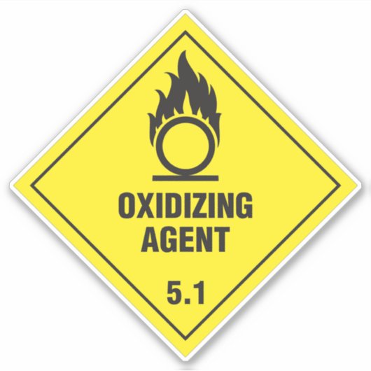 Oxidierender Agent 5.1 Aufkleber (Vorderseite)