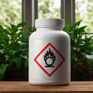 Oxidierender COSHH Aufkleber