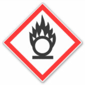 Oxidierender COSHH Aufkleber (Vorderseite)