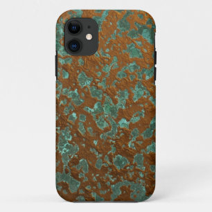 Oxidierte kupferne Endblick-Patina-Beschaffenheit Case-Mate iPhone Hülle