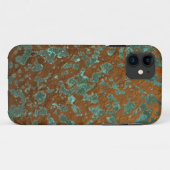 Oxidierte kupferne Endblick-Patina-Beschaffenheit Case-Mate iPhone Hülle (Rückseite (Horizontal))