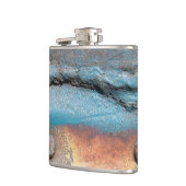 Oxidiertes Metall Flachmann (Links)