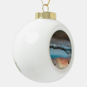 Oxidiertes Metall Keramik Kugel-Ornament (Links)