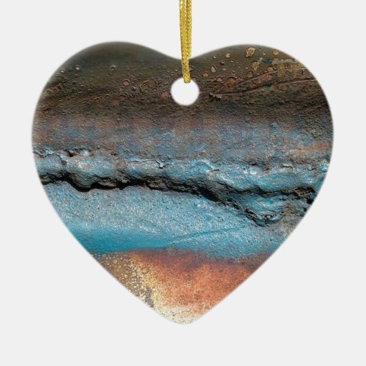 Oxidiertes Metall Keramik Ornament (Vorne)