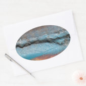 Oxidiertes Metall Ovaler Aufkleber (Umschlag)