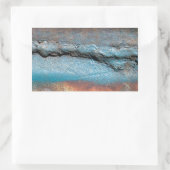 Oxidiertes Metall Rechteckiger Aufkleber (Tasche)