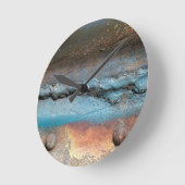 Oxidiertes Metall Runde Wanduhr (Winkel)