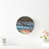 Oxidiertes Metall Runde Wanduhr (Zuhause)